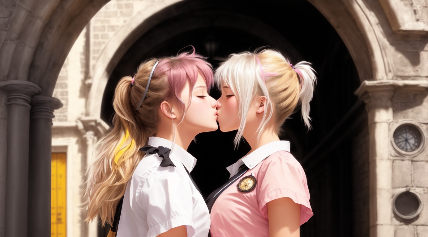 04677-visiongenRealism_visiongenV10-a detailed photograph of girls with messy hair. wearing school uniform . black-white-pink-silver-yellow colors, full dynamic col.png